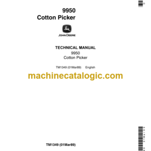 John Deere 9950 Cotton Picker Technical Manual (TM1349)