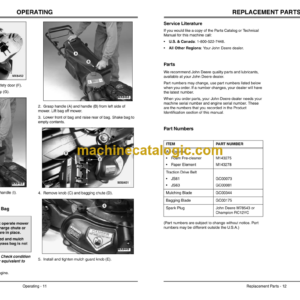 John Deere JS61 and JS63 21-Inch Walk-Behind Rotary Mowers Operator’s Manual (OMGC00667C1)