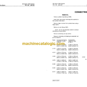 John Deere 300 Series OEM Engines Technical Manual (TM1190)