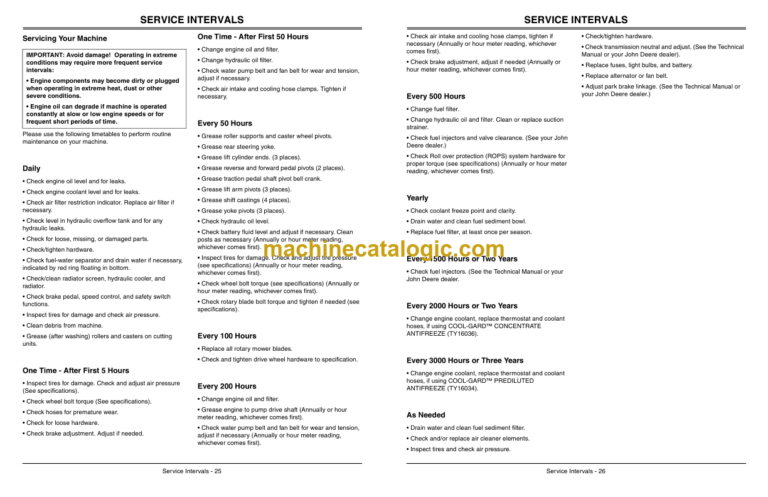 John Deere 7400 Trim and Surrounds Mower Operator's Manual (OMTCU27322)