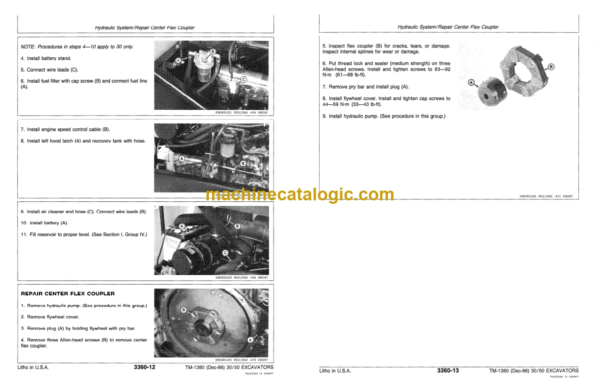 John Deere 30 and 50 Excavators Technical Manual (TM1380)