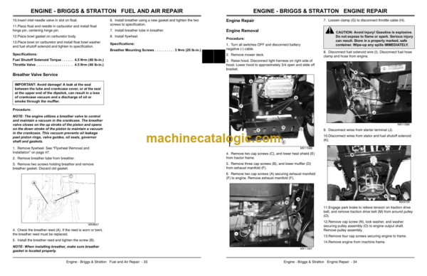 John Deere L105, L107 and L120 Lawn Tractors Manual (TM2185)