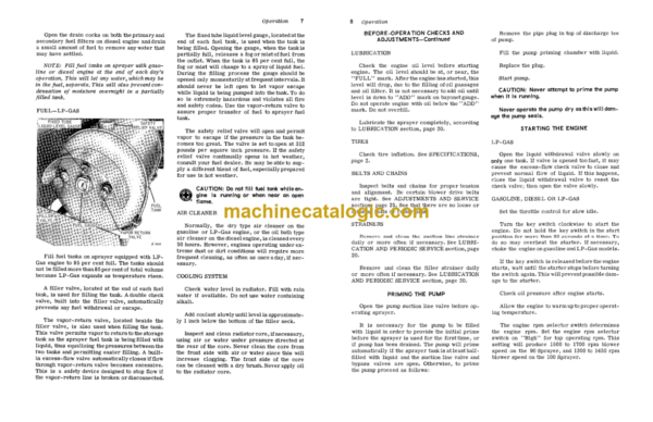 John Deere 90 and 100 Orchard and Grove Air Sprayers Operator's Manual (OMB25217)