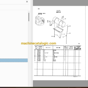 Hitachi ZX75URT Telescopic Crawler Crane Parts Catalog & Equipment Components Parts Catalog