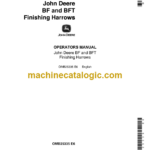 John Deere BF and BFT Finishing Harrows Operator's Manual (OMB25335)