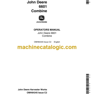 John Deere 6601 Combine Operator's Manual (OMH84345)