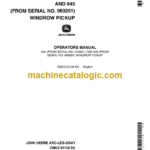 John Deere 630 and 645 Windrow Pickup Operator's Manual (OMCC42128)
