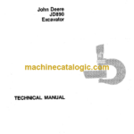 John Deere JD890 Excavator Technical Manual (TM1163)