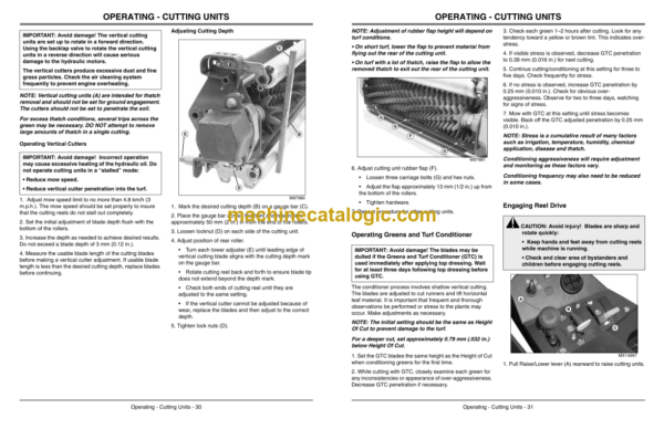 John Deere 2500A and 2500E Professional Greensmower Operator's Manual (OMTCU18501)