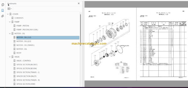Hitachi ZX27U-2 excavator Parts Catalog & Equipment Components Parts Catalog