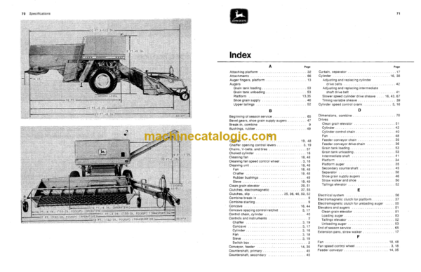 John Deere 6601 Combine Operator's Manual (OMH84345)