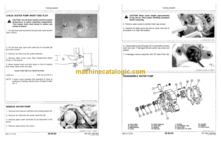 John Deere 700 Series OEM Engines Technical Manual (TM1261)