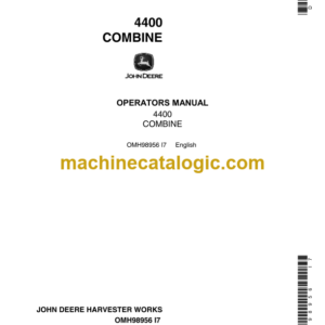 John Deere 4400 Combine Operator's Manual (OMH98956)