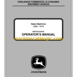John Deere 1505 - 1515 Basic Machines Operator's Manual (OMTCU30340)