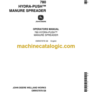 John Deere 780 Hydra-Push Manure Spreader Operator's Manual (OMW37978)