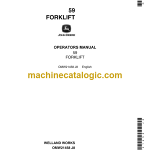 John Deere 59 Forklift Operator's Manual (OMW21458)