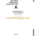 John Deere 2200A Series Surflex Disk Tiller Operator's Manual (OMW25)