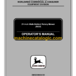 John Deere JS63E 21-Inch Walk-Behind Rotary Mower Operator's Manual (OMGC00454D0)