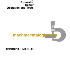 John Deere 70 Excavator Repair Operation and Test Technical Manual (TM1376)
