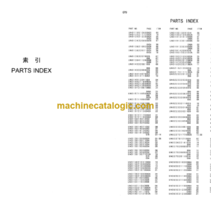 Hitachi EX75URT EX100T Excavator Parts Catalog