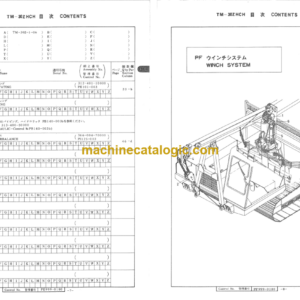 Hitachi CH90 Hydraulic Crane (TM-30ZHCH) Parts Catalog