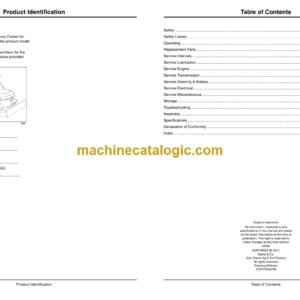 John Deere 1200A Bunker Rake Operator’s Manual (OMTCU30979)