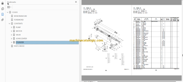 Hitachi ZX135US-6 ZX135USK-6 ZX135USOS-6 Hydraulic Excavator Parts and Equipment Components Parts Catalog