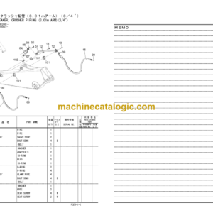 Hitachi ZX140W Wheeled Excavator Parts Catalog