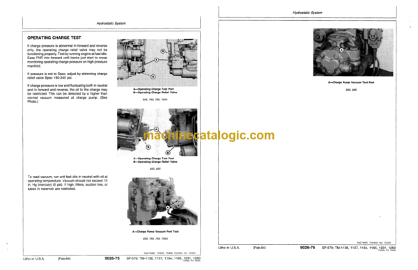 John Deere JD755 Crawler Loader Technical Manual (TM1137)