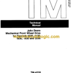 John Deere 1030, 1130, 1630, 1830 and 2030 Mechanical Front Wheel Drive for Tractors Technical Manual (TM4326)