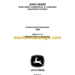 John Deere 1203 Professional Lawnmower Operator's Manual (OMDMU210516)