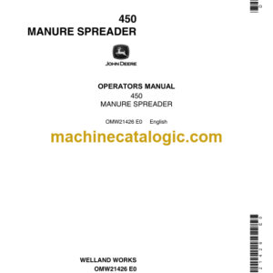 John Deere 450 Manure Spreader Operator's Manual (OMW21426)