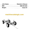 John Deere 963 Wagon Operator's Manual (OMW21301)