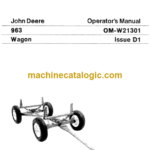John Deere 963 Wagon Operator's Manual (OMW21301)