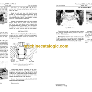 John Deere 4000 Series Wheel Tractors Service Manual (SM2042)