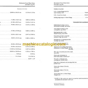 John Deere 1030, 1130, 1630, 1830 and 2030 Mechanical Front Wheel Drive for Tractors Technical Manual (TM4326)