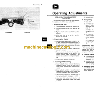 John Deere 210 Disk Operator’s Manual (OMA35190)