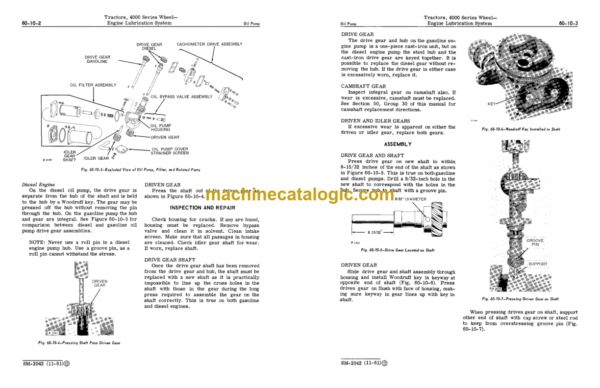 John Deere 4000 Series Wheel Tractors Service Manual (SM2042)