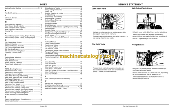 John Deere 7200, 7400 Trim and Surrounds Mower Operator's Manual (OMTCU28166)