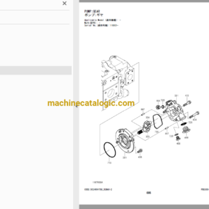 Hitachi ZX95USB-7 (EU Spec.) Hydraulic Excavator Equipment Components Parts Catalog