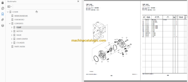 Hitachi ZX95USB-7 (EU Spec.) Hydraulic Excavator Equipment Components Parts Catalog