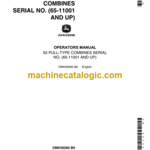 John Deere 65 Pull-Type Combines Operator's Manual (OMH30260)