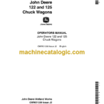 John Deere 122 and 125 Chuck Wagons Operator's Manual (OMW21339)