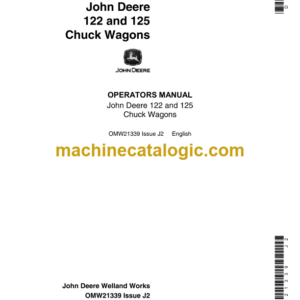 John Deere 122 and 125 Chuck Wagons Operator's Manual (OMW21339)