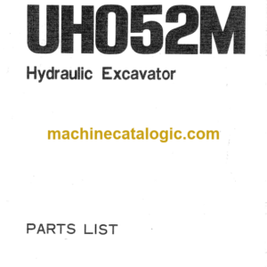 Hitachi UH052M Hydraulic Excavator Parts Catalog