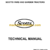 John Deere S2048 S2348 and S2554 Scotts Yard and Garden Tractors Technical Manual (TM1777)