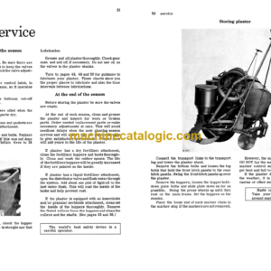 John Deere 493A Cotton and Corn Planter Operator’s Manual (OMB25361)