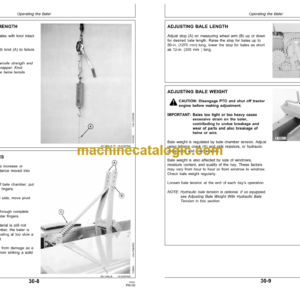 John Deere 348 Baler Operator’s Manual (OME82253)