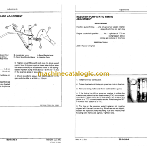 John Deere 540D Skidder and 548D Grapple Skidder Operation and Tests Technical Manual (TM1439)