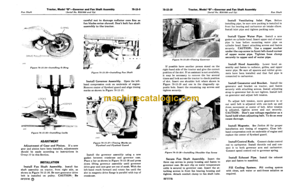 John Deere Model B Tractors Service Manual (SM2004)